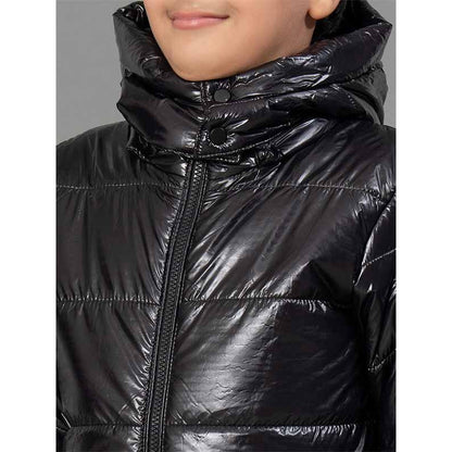 RedTape Black Jacket for Kids | Comfortable and Stylish
