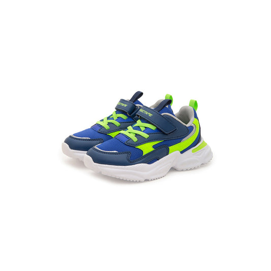 RedTape Unisex Kids Blue And Neon Green Sports Shoes