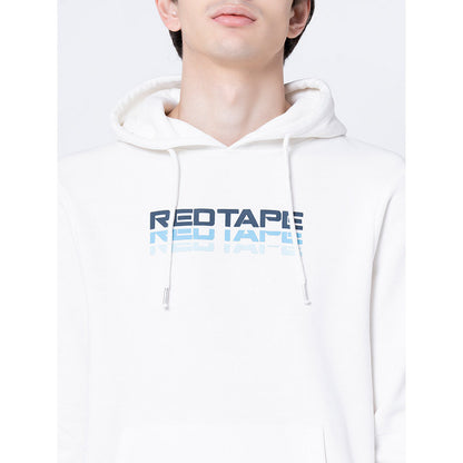 RedTape Casual Off White Hoodie For Men | A Fusion Of Style And Comfort