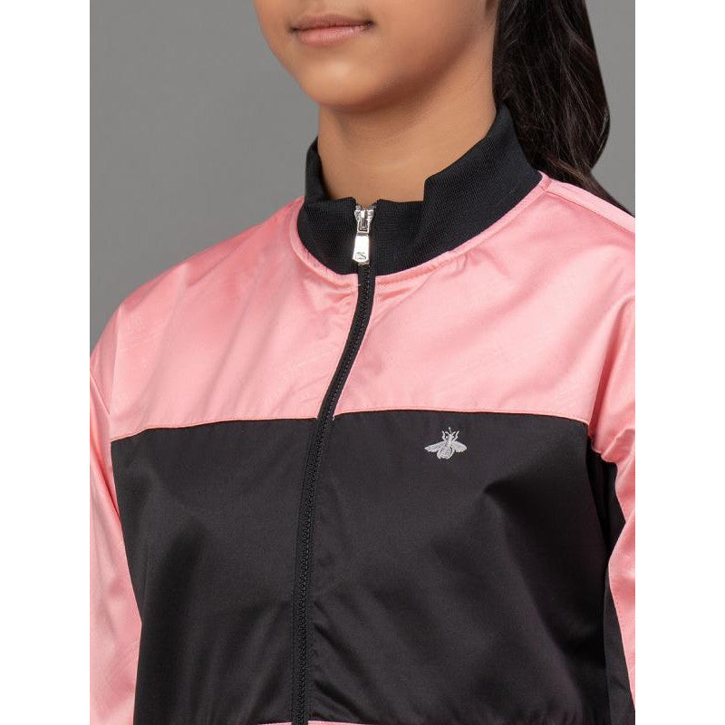 Mode By RedTape Pastel Pink Jacket for Girls | Warm and Comfortable