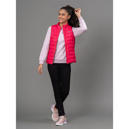 Mode By RedTape Dark Pink Jacket for Girls | Warm and Comfortable