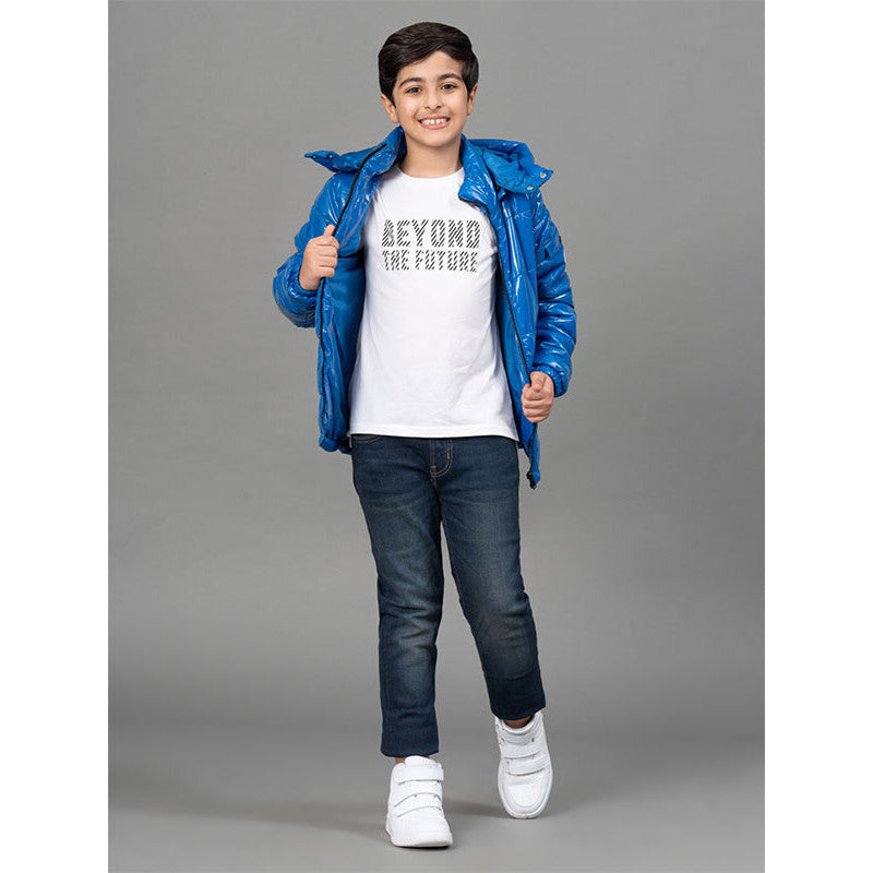 RedTape Blue Jacket for Kids | Comfortable and Stylish