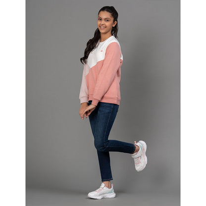 Mode By RedTape Bright Off White Sweatshirt for Girls | Warm and Durable