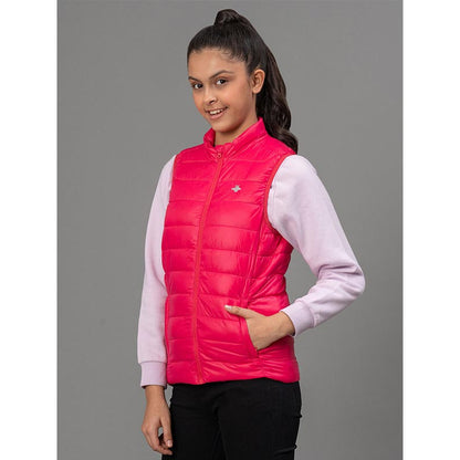 Mode By RedTape Dark Pink Jacket for Girls | Warm and Comfortable