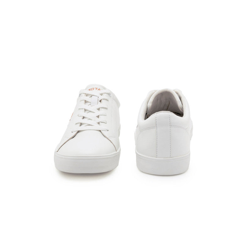 RedTape Men's Low-Top Casual Sneakers- Lace-Up White Sneakers