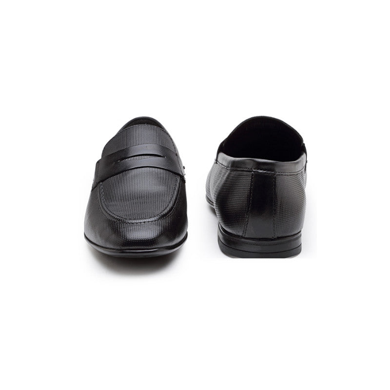 RedTape Men's Black Slip-On Shoes